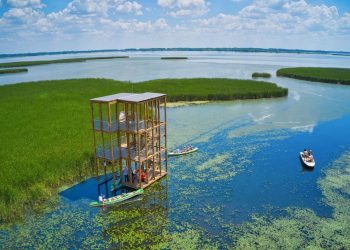 Vízitúrás kilátók a Tisza tónál